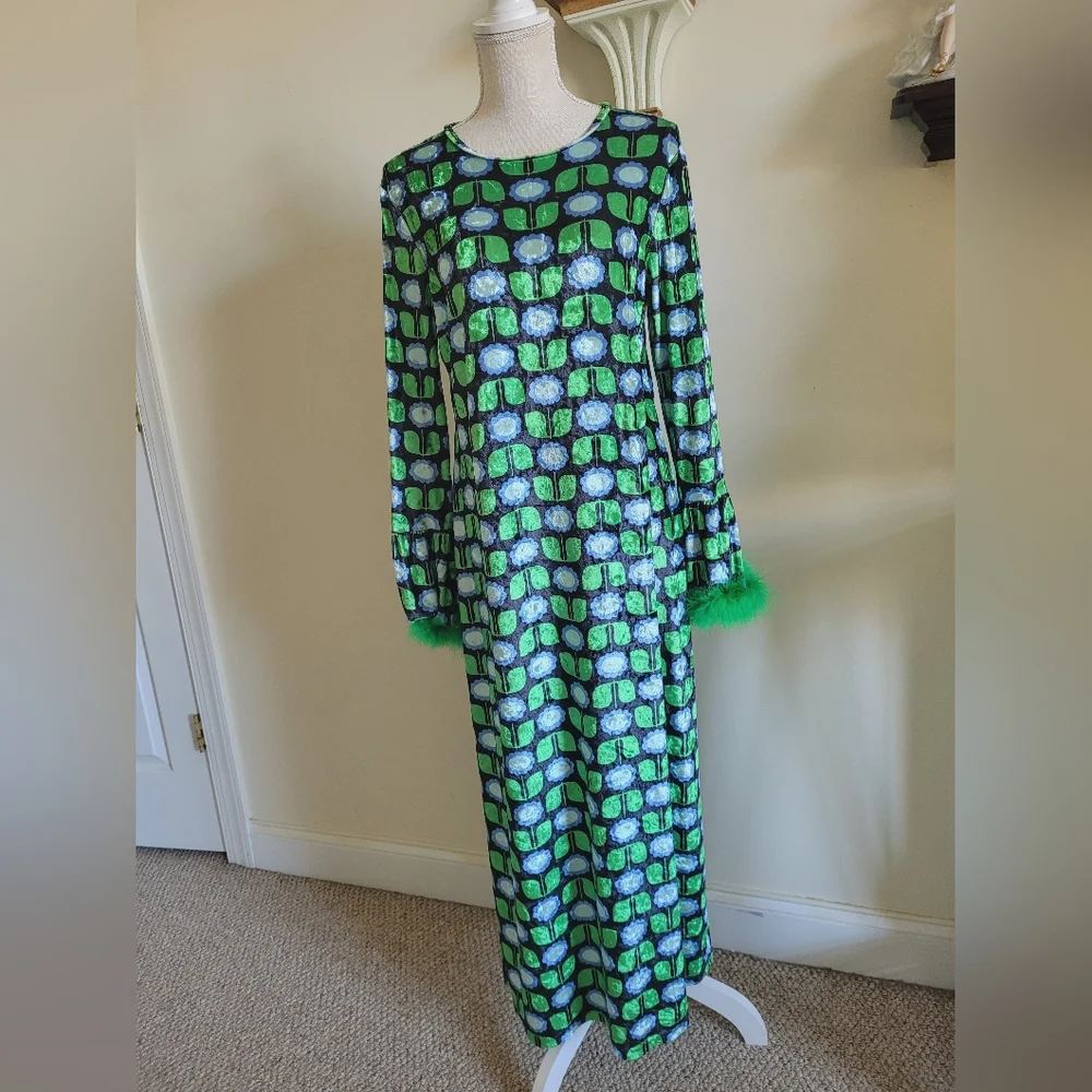 Anthropologie Daisies Anna Sui Velvet Dress - Picture 3 of 7